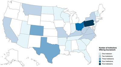 The state of coursework on horses in human services at universities and colleges in the United States: a scoping review